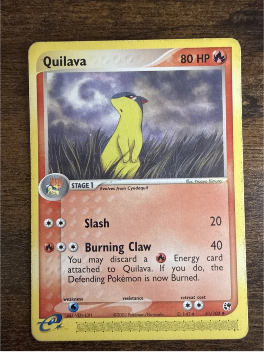 Quilava 51/100 Sandstorm Regular